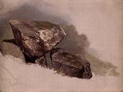 Asher Brown Durand Study of a Rock Spain oil painting artist
